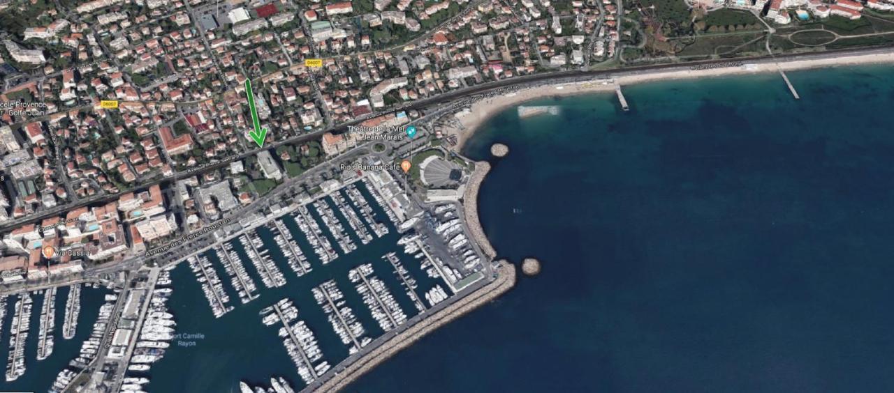 Grand Studio Neuf Face Port Et Plage, Parking Prive Golfe-Juan Kültér fotó
